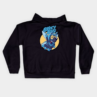 bluey bug fly Kids Hoodie